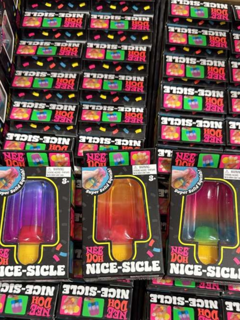 NeeDoh Nice-Sicle Rainbow Popsicle Stress Toy - Multi